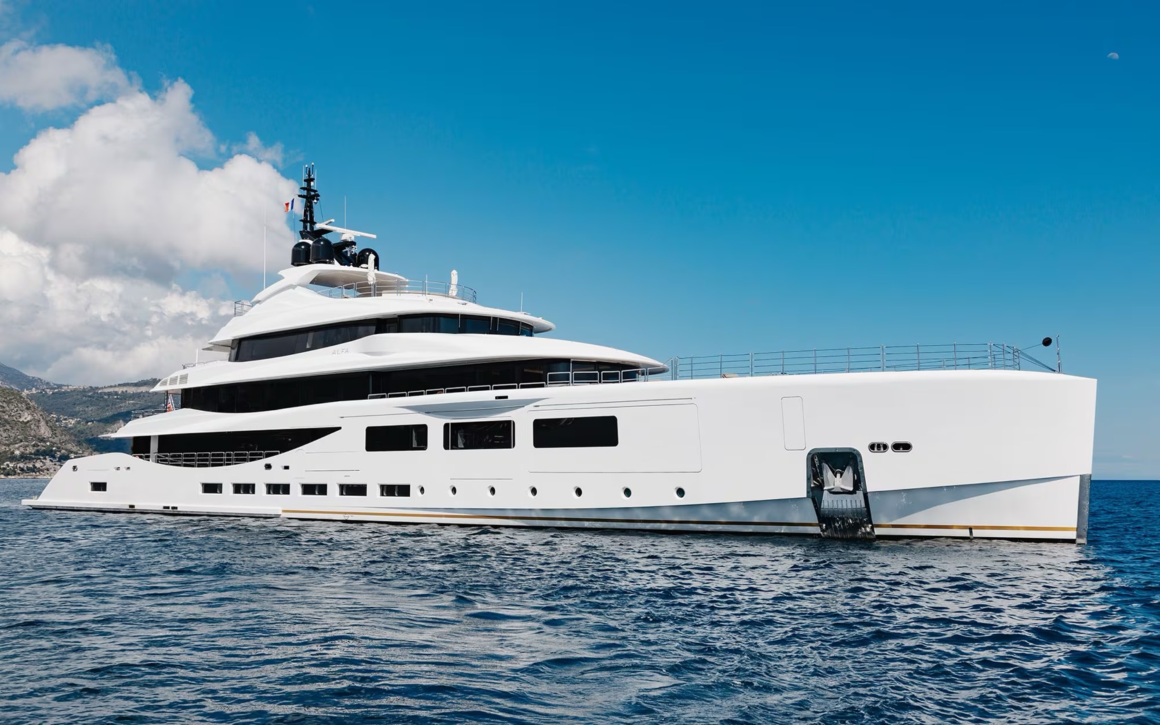 Superyacht exterior
